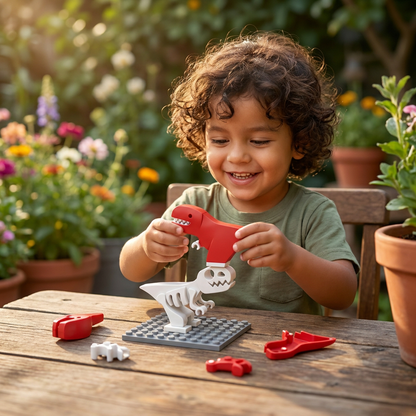 Kit Magnético de Construcción de Esqueletos de Animales – Juguete Educativo STEM Desmontable