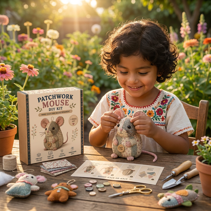 Kit de Costura DIY para Animales – Set de Manualidades para Crear Adornos de Tela Hechos a Mano