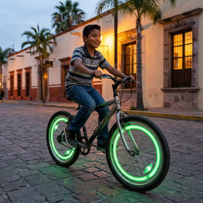 Luces LED de Colores para los Rayos de las Ruedas de Bicicleta