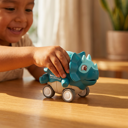 Autos Dinosaurio Press & Go – Carritos de Juguete de Dinosaurios que Avanzan para Niños