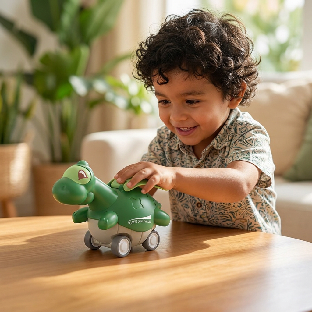 Autos Dinosaurio Press & Go – Carritos de Juguete de Dinosaurios que Avanzan para Niños