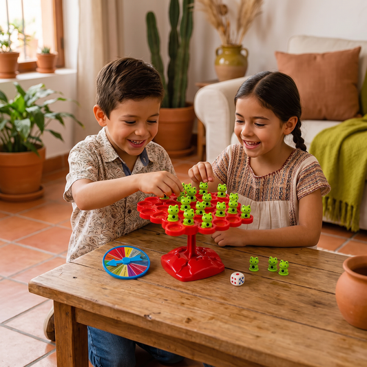 Tabla de equilibrio de rana – Juego de destreza para toda la familia