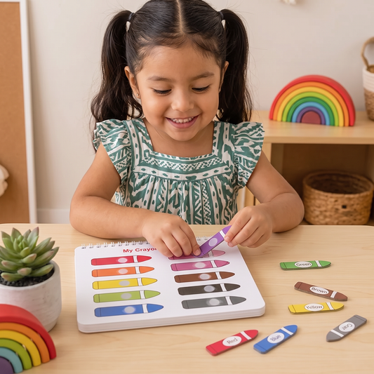 Libro de actividades Montessori – Libro educativo reutilizable para niños en edad preescolar