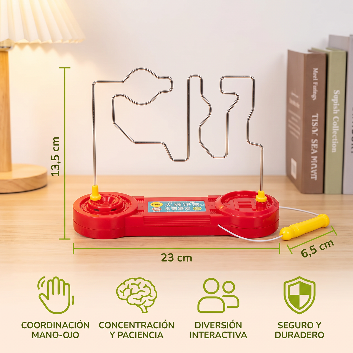 Juego de pulso “Buzz Wire” para desarrollar la destreza manual