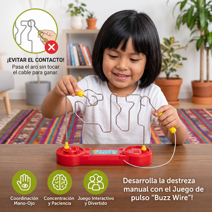 Juego de pulso “Buzz Wire” para desarrollar la destreza manual