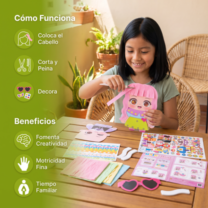 Set DIY de peluquería para niños