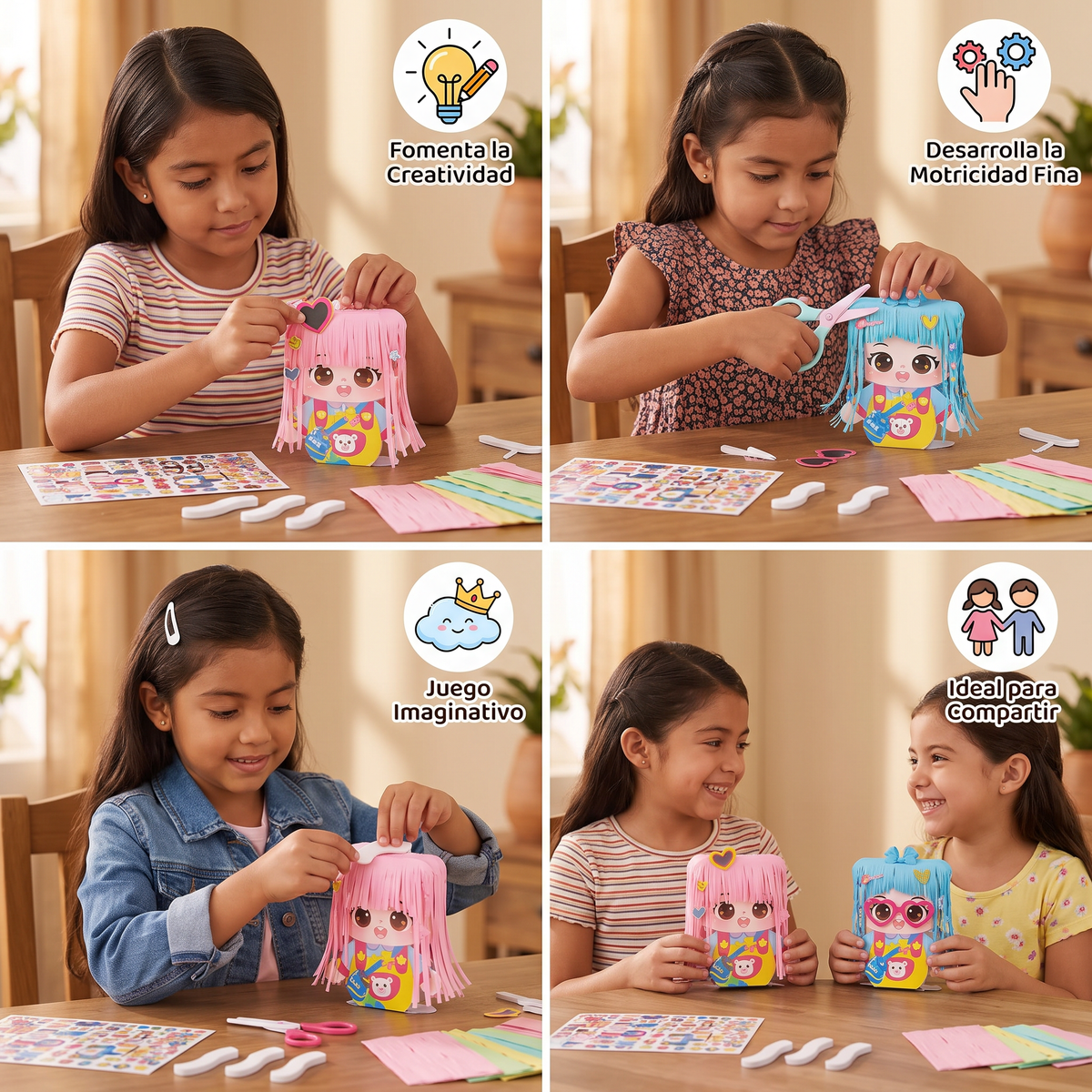 Set DIY de peluquería para niños