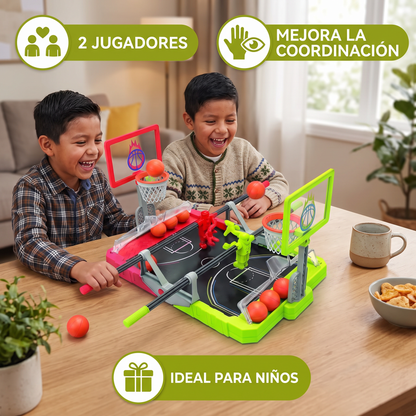 Juego de Batalla de Mini Básquetbol – Desafío de Básquetbol de Mesa para 2 Jugadores