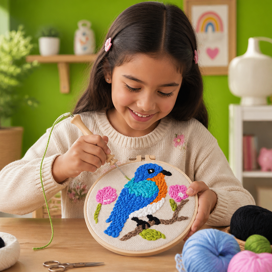 Kit DIY de Bordado con Aguja Mágica – Set para Principiantes con Hermosos Diseños