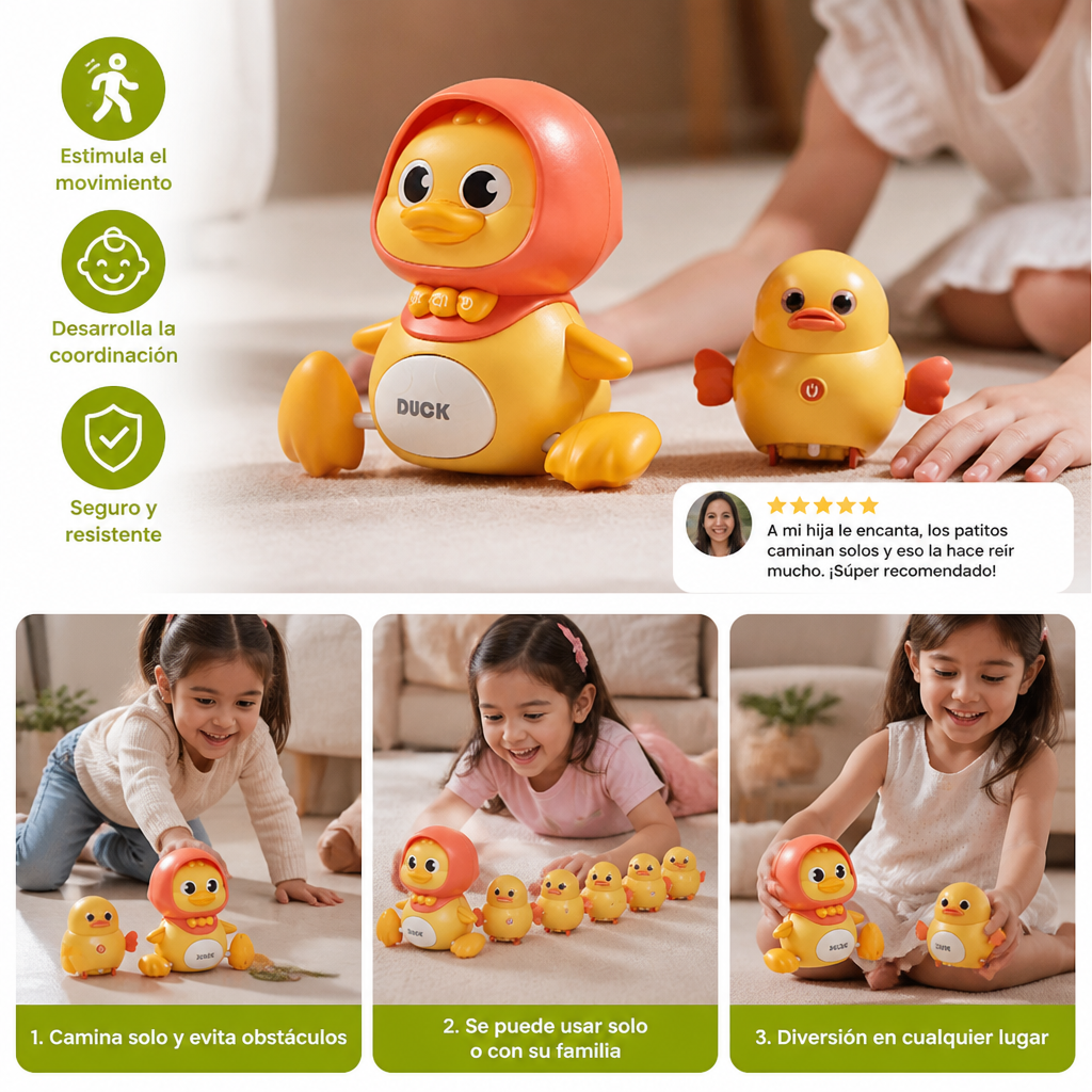 Juguete Familiar de Patitos Tambaleantes para Niños
