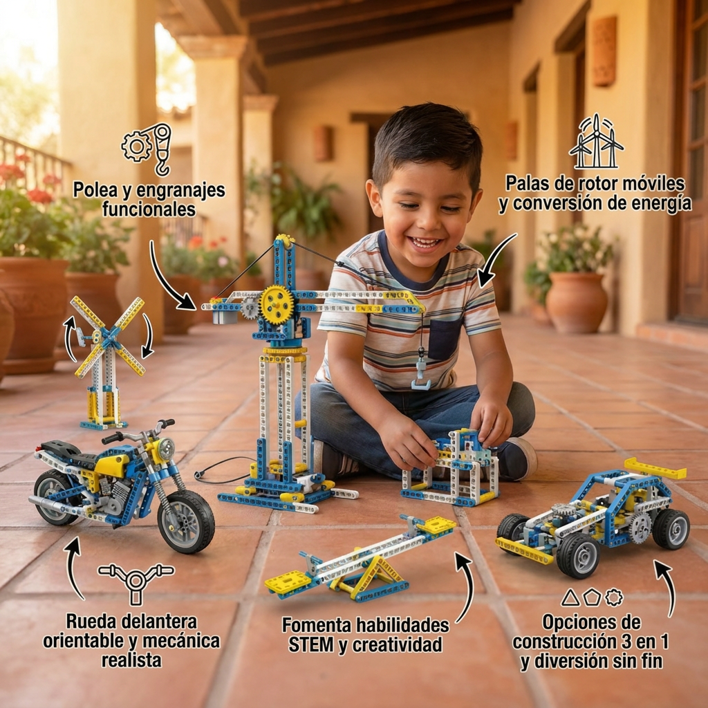 Set de Construcción 3 en 1 de Ciencia y Tecnología