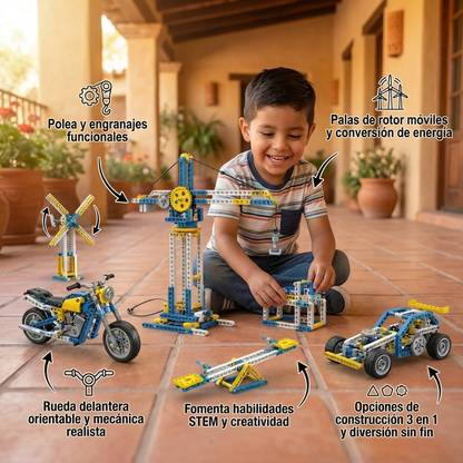 Set de Construcción 3 en 1 de Ciencia y Tecnología