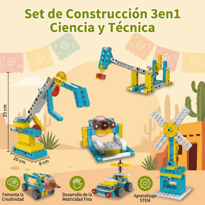 Set de Construcción 3 en 1 de Ciencia y Tecnología