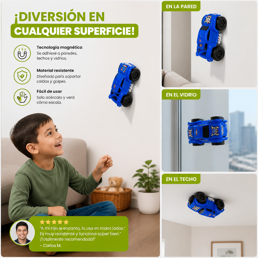 Auto Magnético que Escala Paredes