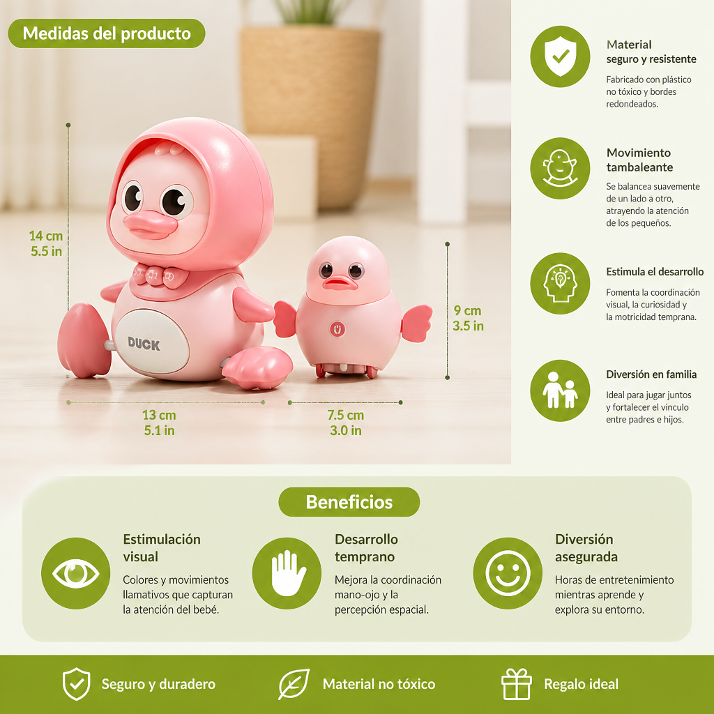 Juguete Familiar de Patitos Tambaleantes para Niños