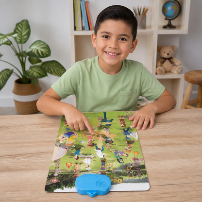 Tablero de Aprendizaje de Inglés con Voz para Niños