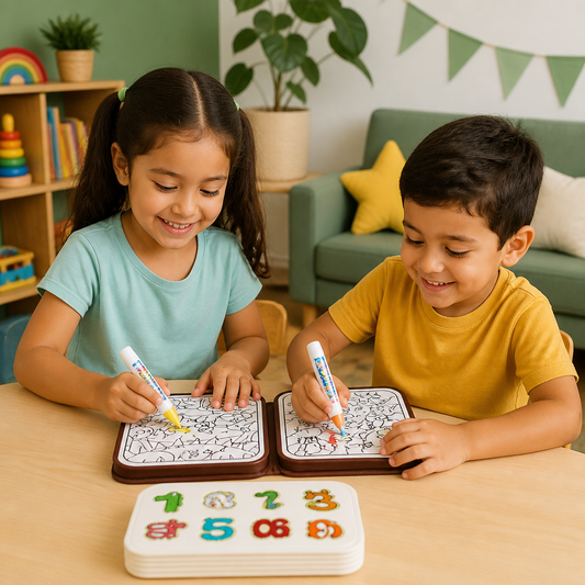 Libro de Historias Mágico Montessori 2 en 1 para Dibujar y Jugar