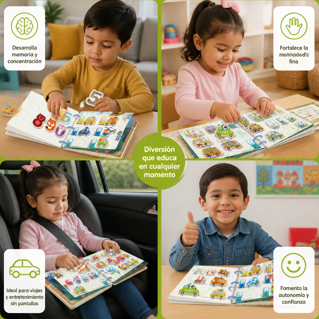 Libro Sensorial Montessori de Actividades para Niños