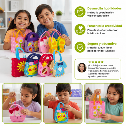 Set Seguro de Bolsitas de Fieltro Para Coser Tú Mismo
