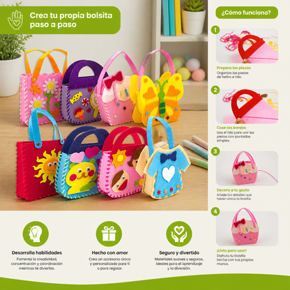 Set Seguro de Bolsitas de Fieltro Para Coser Tú Mismo