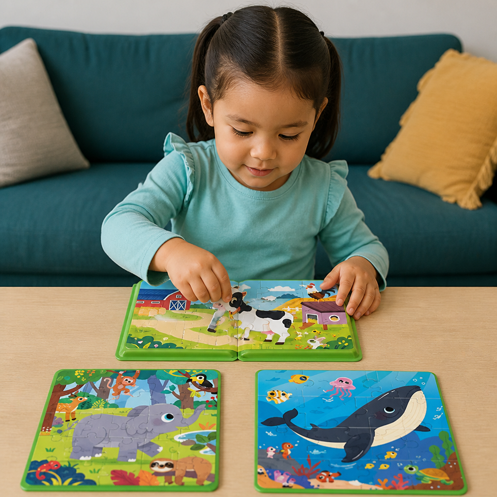 Libro de Rompecabezas Magnético Montessori