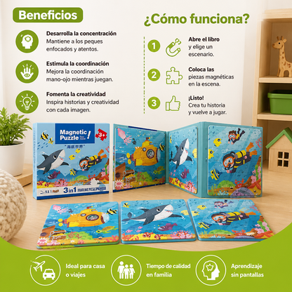 Libro de Rompecabezas Magnético Montessori