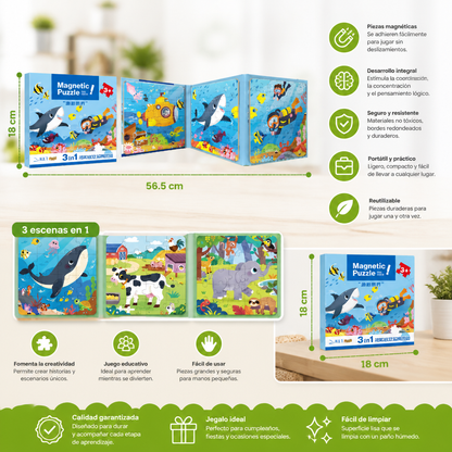 Libro de Rompecabezas Magnético Montessori