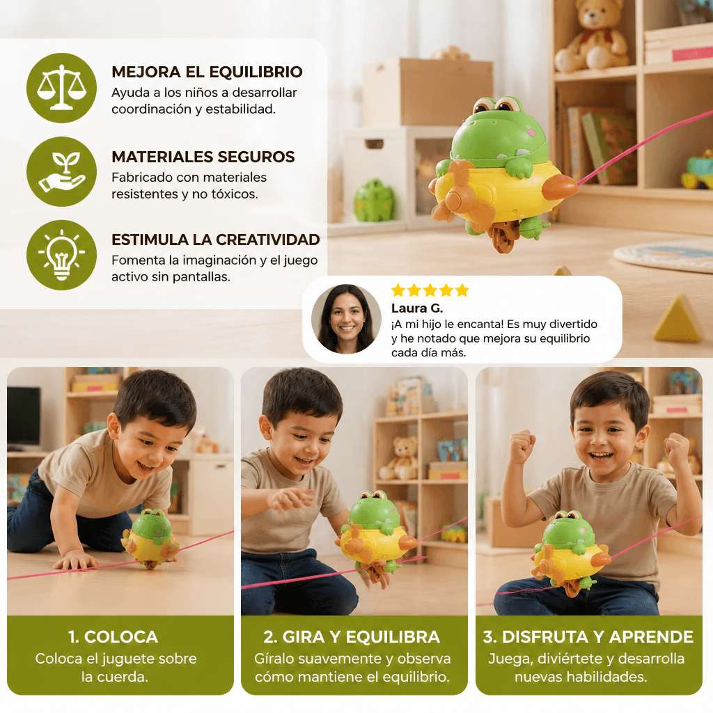 Juguete Giratorio de Equilibrio con Dinosaurio para Niños