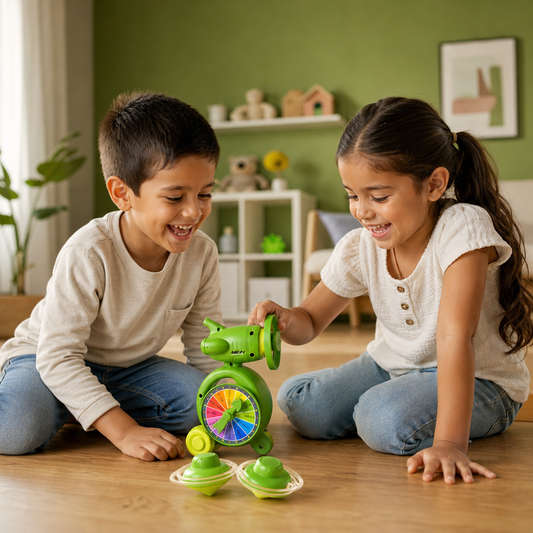 Juguete Educativo 5 en 1 con Giroscopio – Juego de Giro, Equilibrio y Apilamiento para Niños