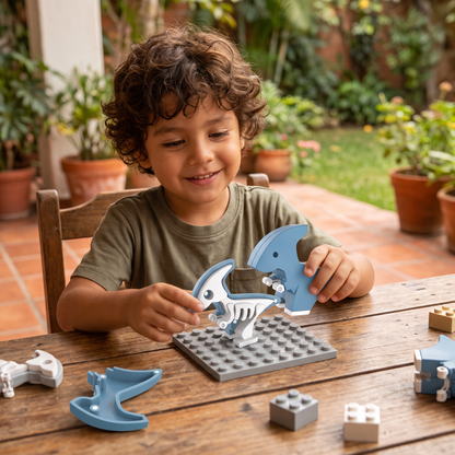 Kit Magnético de Construcción de Esqueletos de Animales – Juguete Educativo STEM Desmontable