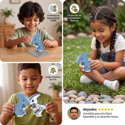 Kit Magnético de Construcción de Esqueletos de Animales – Juguete Educativo STEM Desmontable