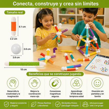 Bloques Magnéticos Moldeables Montessori