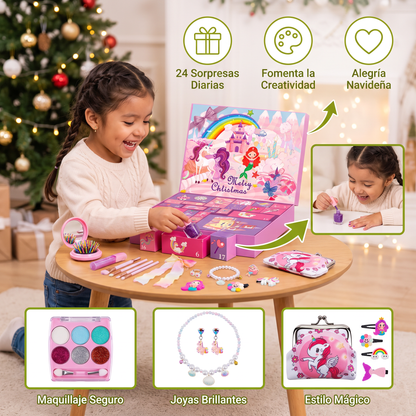 Calendario de Adviento Sorpresa de Unicornios y Princesas para Niñas