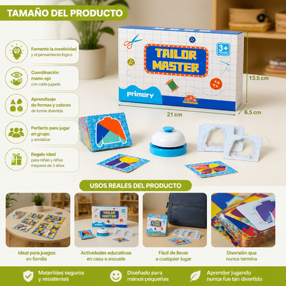 Juego De Clasificación De Formas De Madera Tailor Master