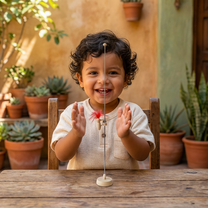 Juguete Educativo De Madera Con Pájaros Carpinteros Para Niños
