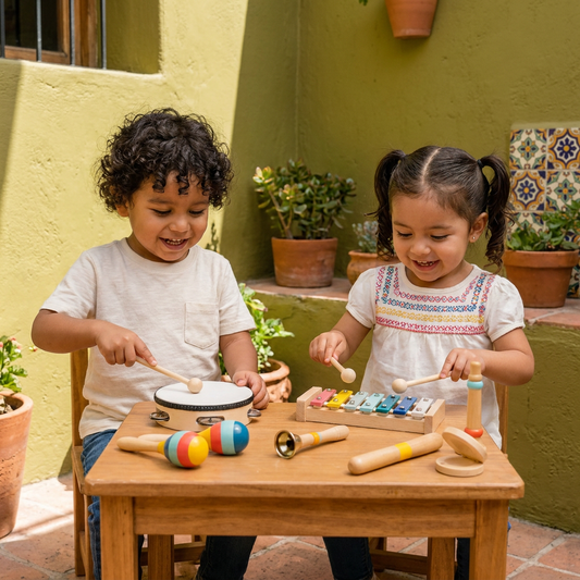 Set De Instrumentos Musicales De Madera – Instrumentos De Percusión Montessori Y Juguete Educativo De Ritmo Para Niños