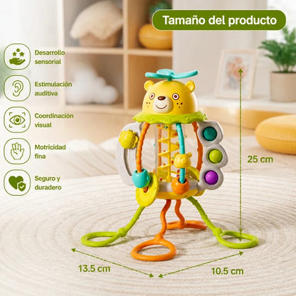 Juguete Educativo De Primera Infancia Con Sonajero Y Arrastre Daifa Huile Toys Para Bebés De 3 A 6 Meses En Adelante
