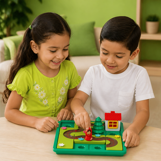 Rompecabezas Montessori de Caperucita Roja y Juego de Destreza