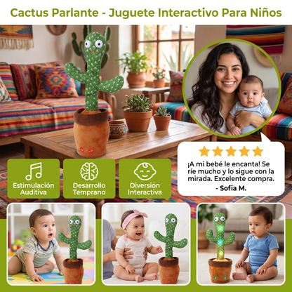 Cactus Parlante - Juguete Interactivo Para Niños
