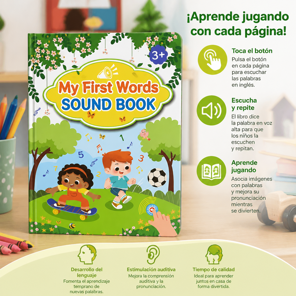 Mis Primeras Palabras en Inglés – Libro Interactivo para Aprender Inglés