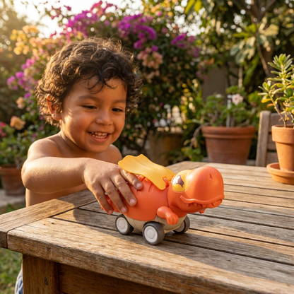 Autos Dinosaurio Press & Go – Carritos de Juguete de Dinosaurios que Avanzan para Niños