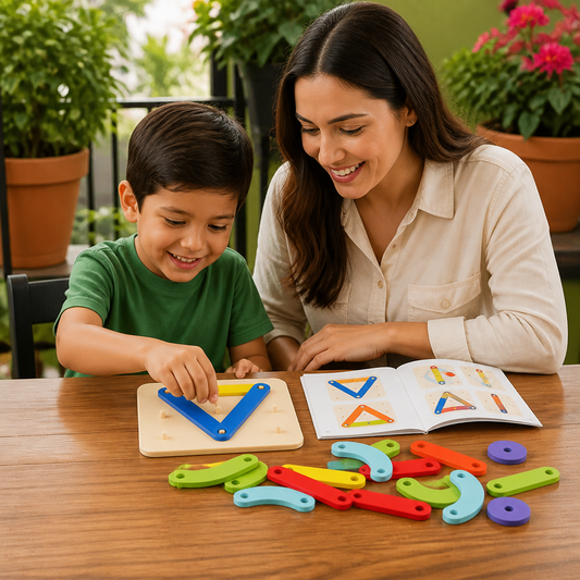 Tablero Educativo Creativo de Letras, Números y Formas