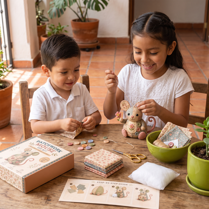 Kit de Costura DIY para Animales – Set de Manualidades para Crear Adornos de Tela Hechos a Mano