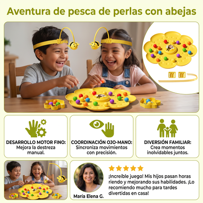 Aventura de pesca de perlas con abejas