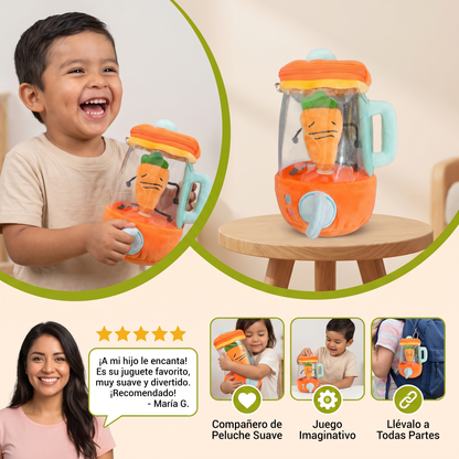Licuadora de zanahoria divertida de peluche para niños