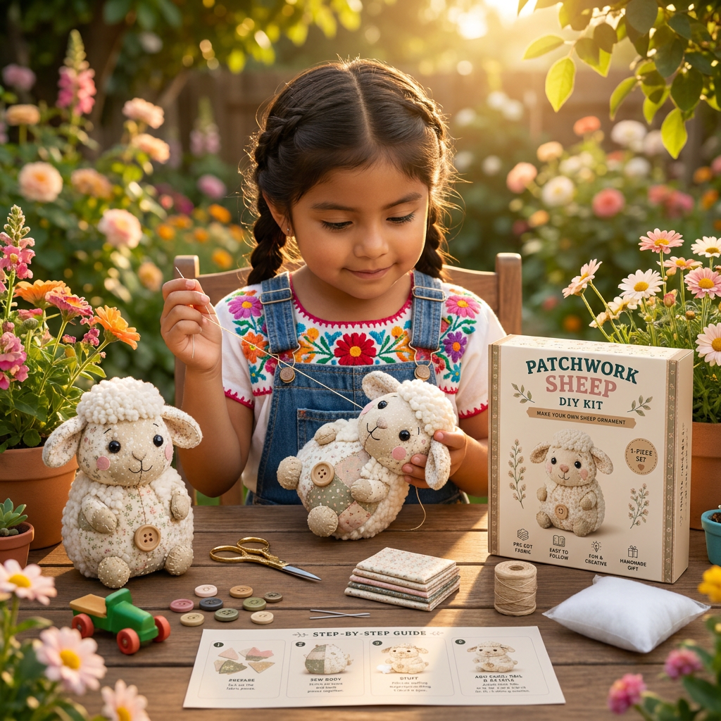 Kit de Costura DIY para Animales – Set de Manualidades para Crear Adornos de Tela Hechos a Mano