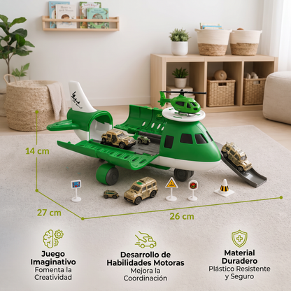 Set de juego de avión y vehículos
