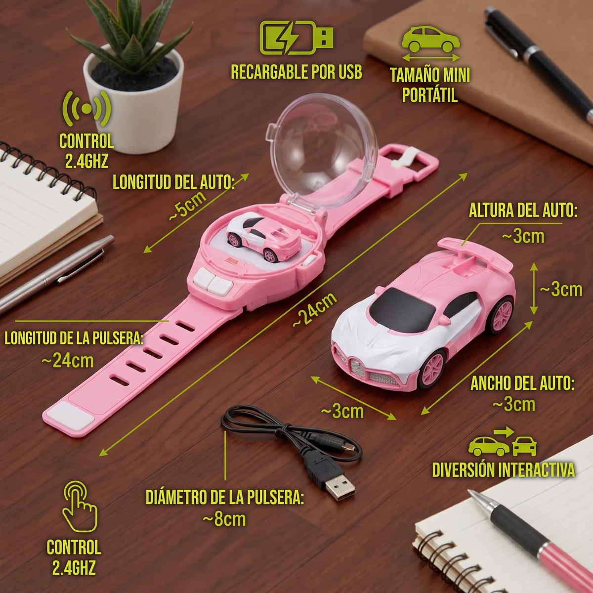 Pulsera de auto a control remoto