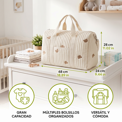 Bolsa grande para mamá y bebé: espacio para todo lo que las mamás necesitan