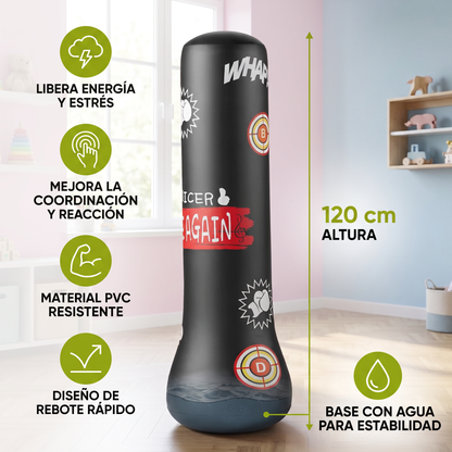 Saco de boxeo infantil inflable con relleno de agua